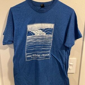 Kayak Adventures - Glacier - Seward Alaska - Blue Graphic T-Shirt